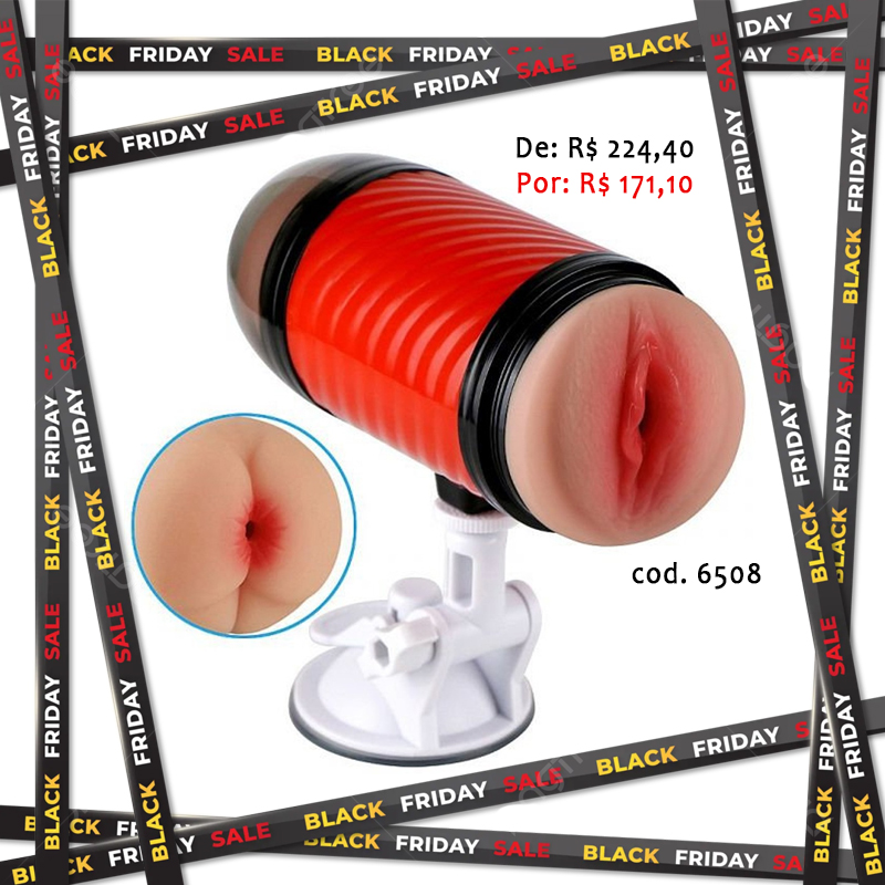 Masturbador Vagina e Anûs com Ventosa – Super Forte II