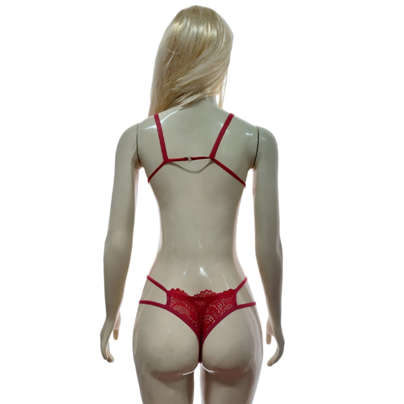 Bory com renda - vermelho - 2 - 5408