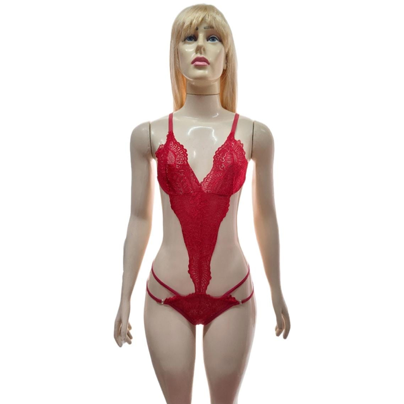 Bory com renda - vermelho - 5408