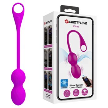 Bola Kegel com 12 níveis de vibrações controladas via App de Smartphone.Medidas aproximadas: 14,5 x 3,2cm.Material: Silicone Cirúrgico.