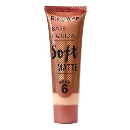 Embalagem da Base Líquida Ruby Rose Soft Matte categoria Bege.