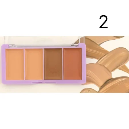 Paleta de Corretivo Extra Cover Pink 21 aberta mostrando os 6 tons coloridos.