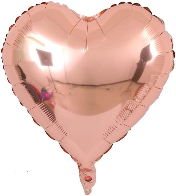 Balão Metalizado Coração Rosê Gold 90 cm