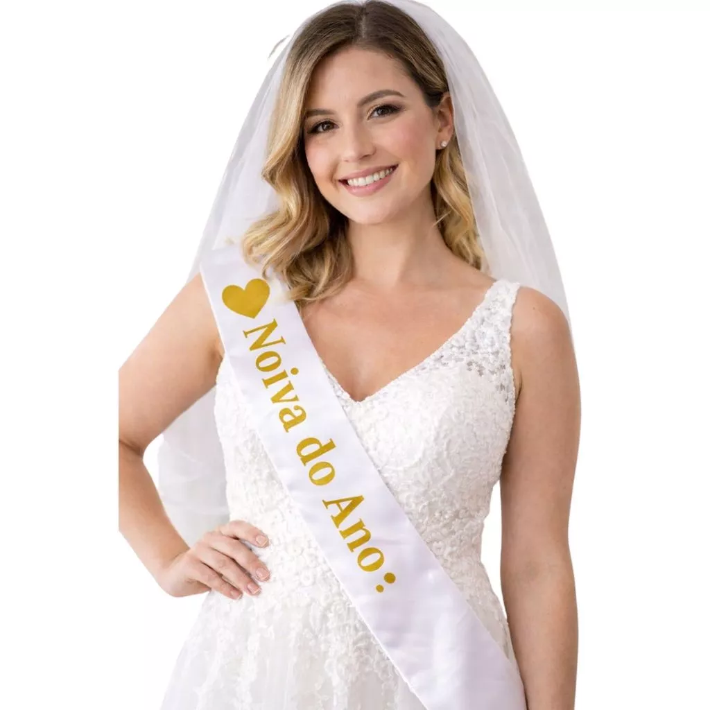 Faixa Noiva do Ano para Festa Despedida de Solteira