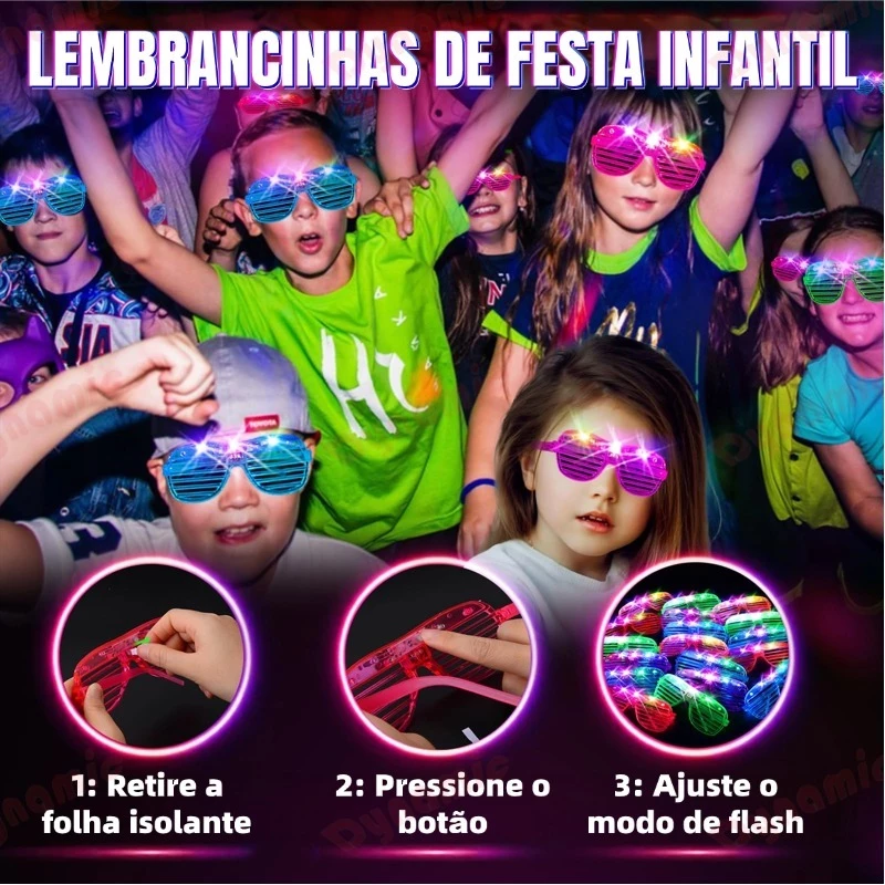 ÓCULOS BALADA COM LED 2