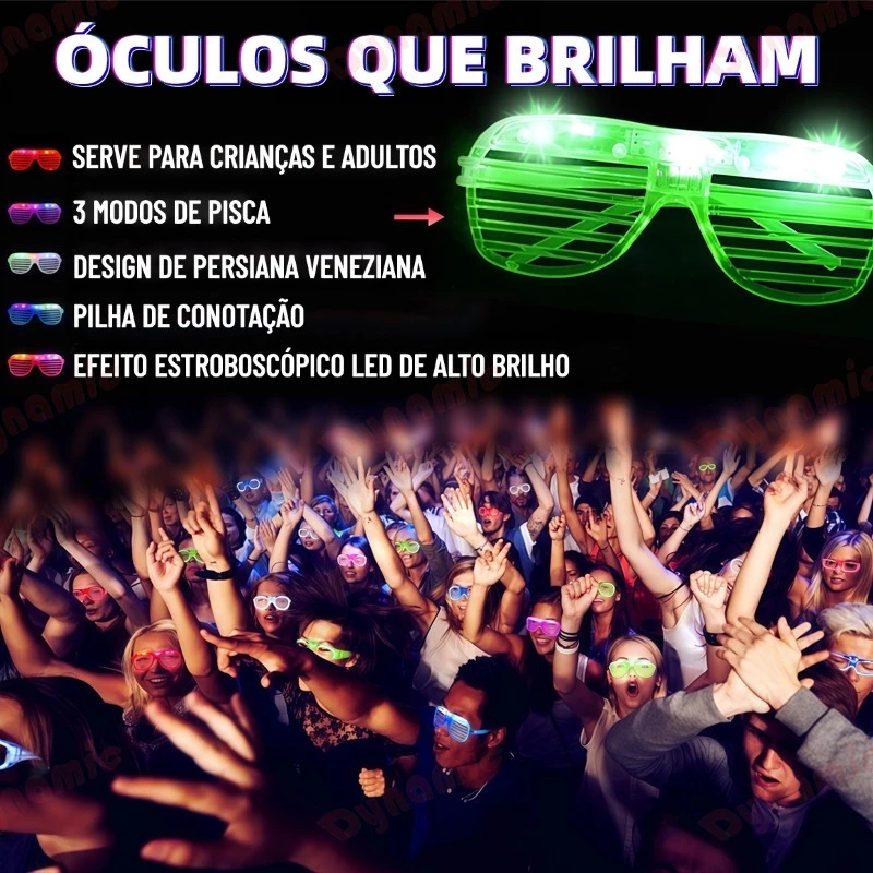 ÓCULOS BALADA COM LED 3