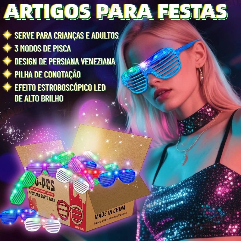 ÓCULOS BALADA COM LED