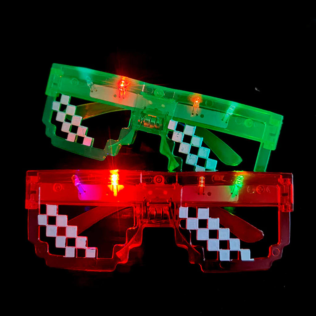 óculos thug life com led VERDE E VERMELHO
