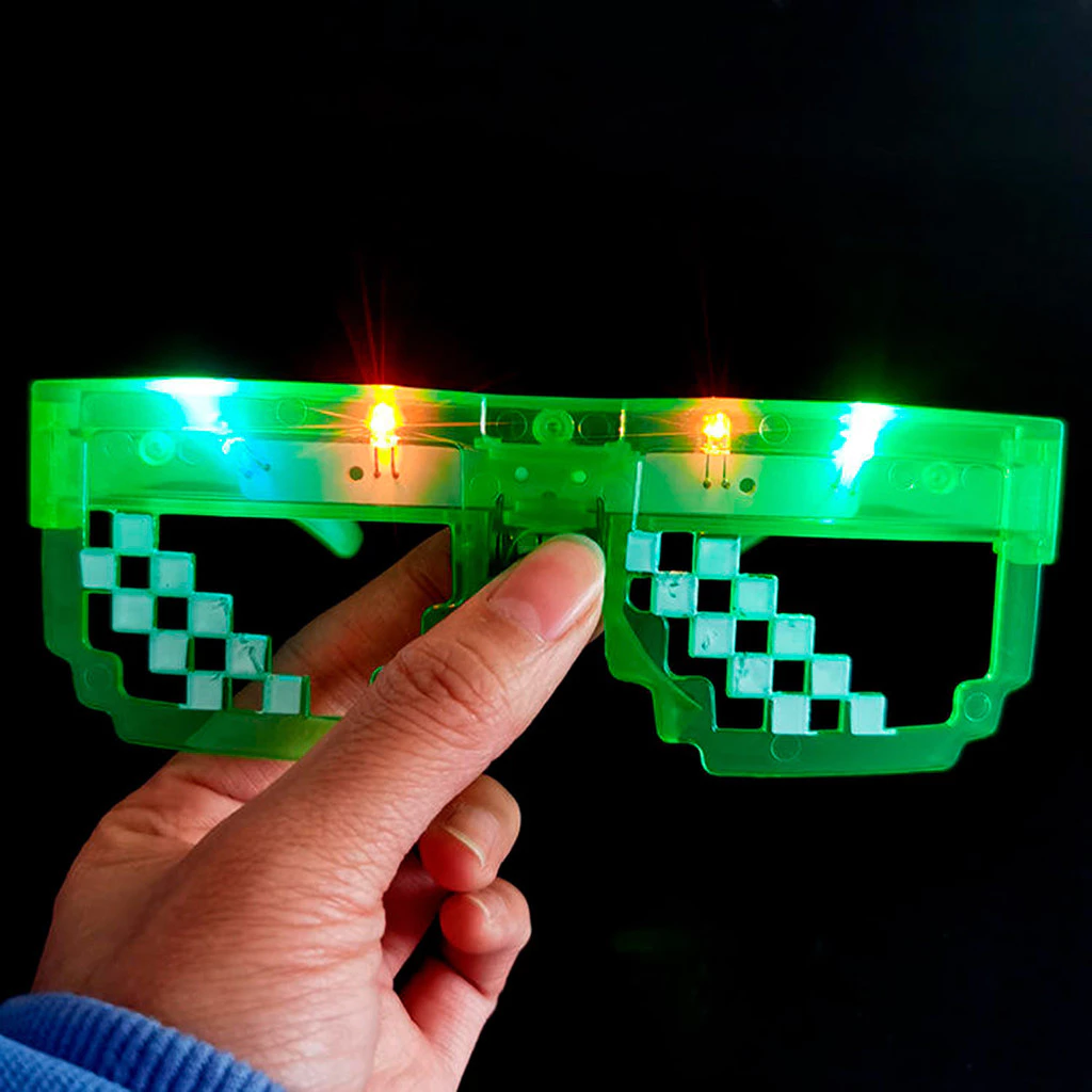 óculos thug life com led VERDE