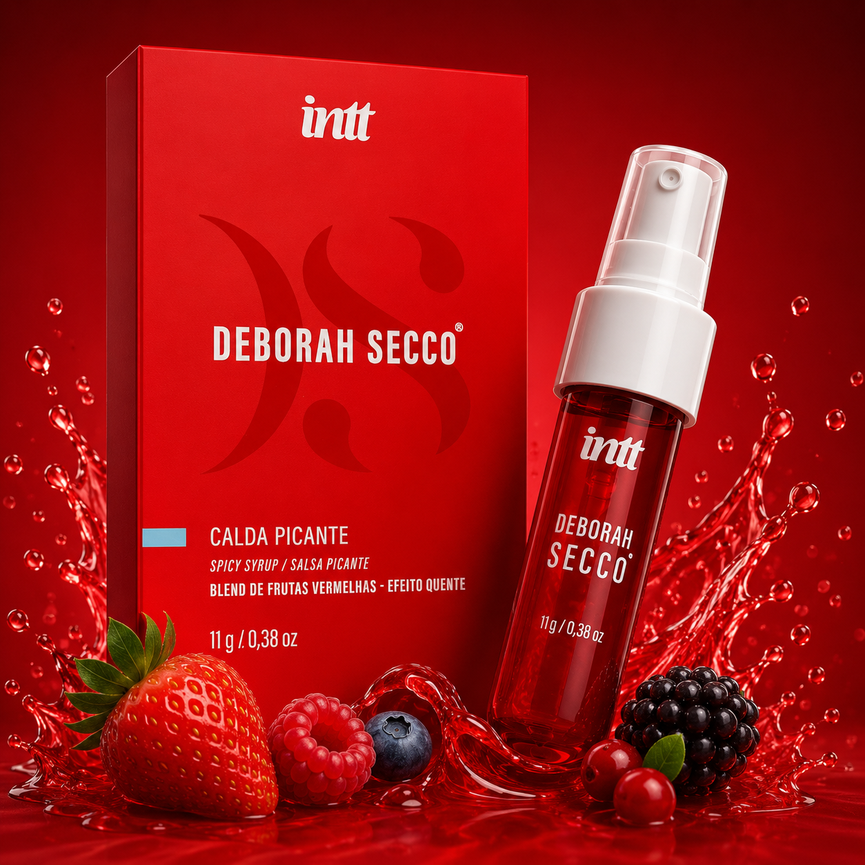 Embalagem da Calda Beijável Picante INTT Deborah Secco 11g